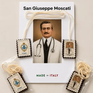 Scapolare Sartoriale - San Giuseppe Moscati - 5cm Made in Italy